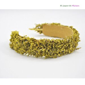Diadema tocado mostaza