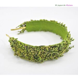 Diadema tocado verde