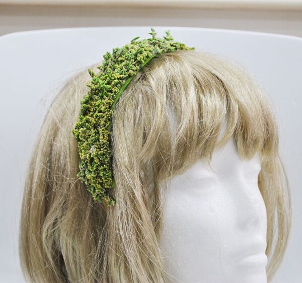 Diadema tocado verde - Imagen 4