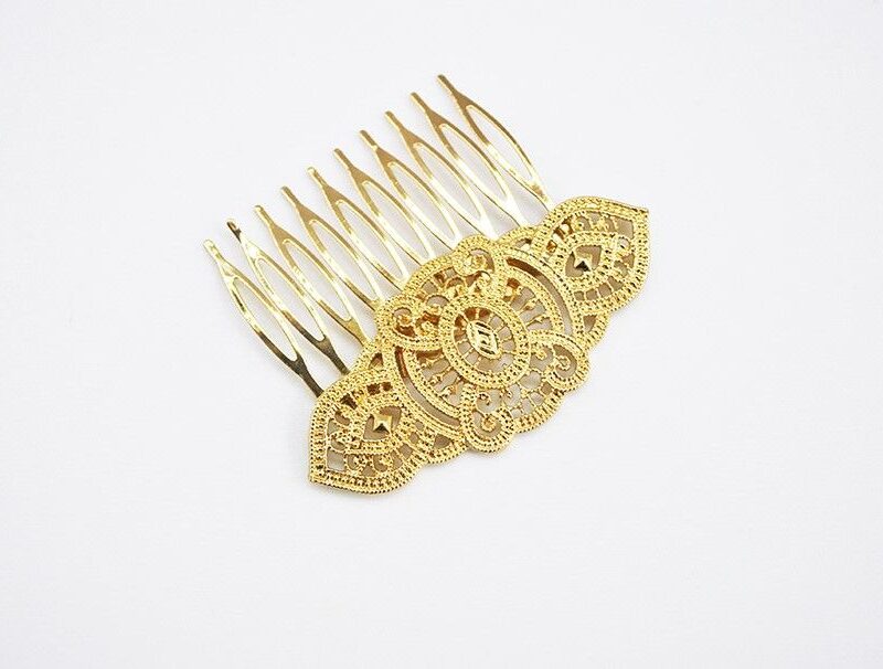 Peineta dorada de fiesta