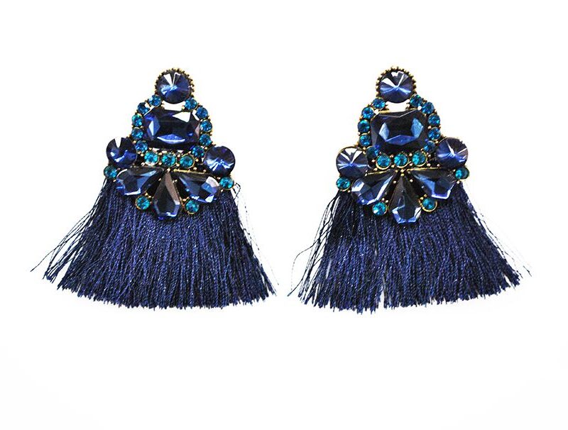Pendientes flecos marino