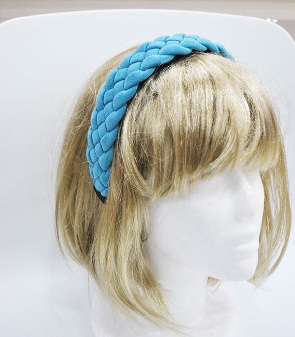 Diadema azul trenzada - Imagen 4