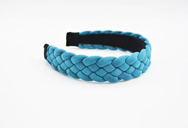 Diadema azul trenzada