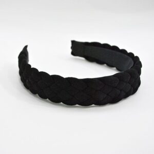 Diadema negra trenzada