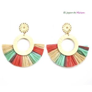 Pendientes flecos multi