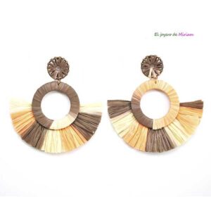 Pendientes flecos combi