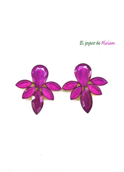 Pendientes bugamvilla flor