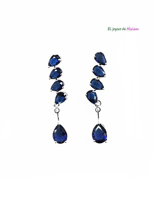 Pendientes marino  y plata