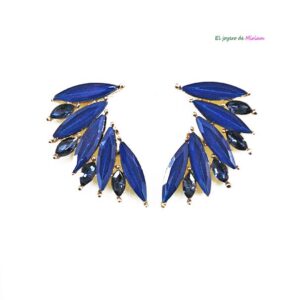 Pendientes azul marino
