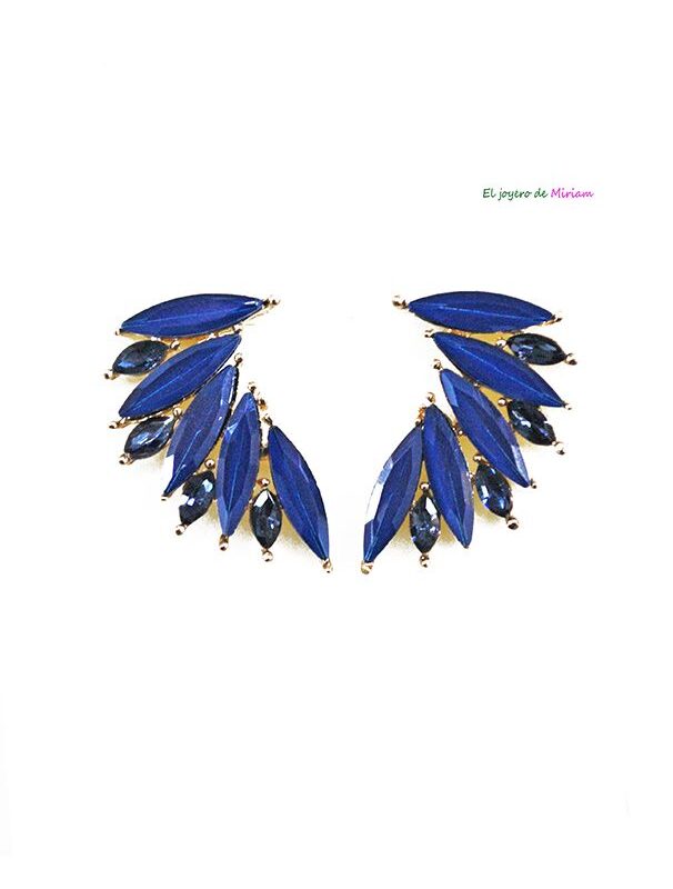 Pendientes azul marino
