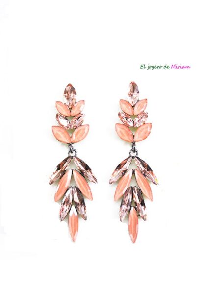 Pendientes nude cristal