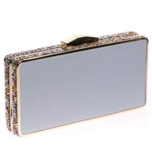 Bolso clutch azul lentejuelas