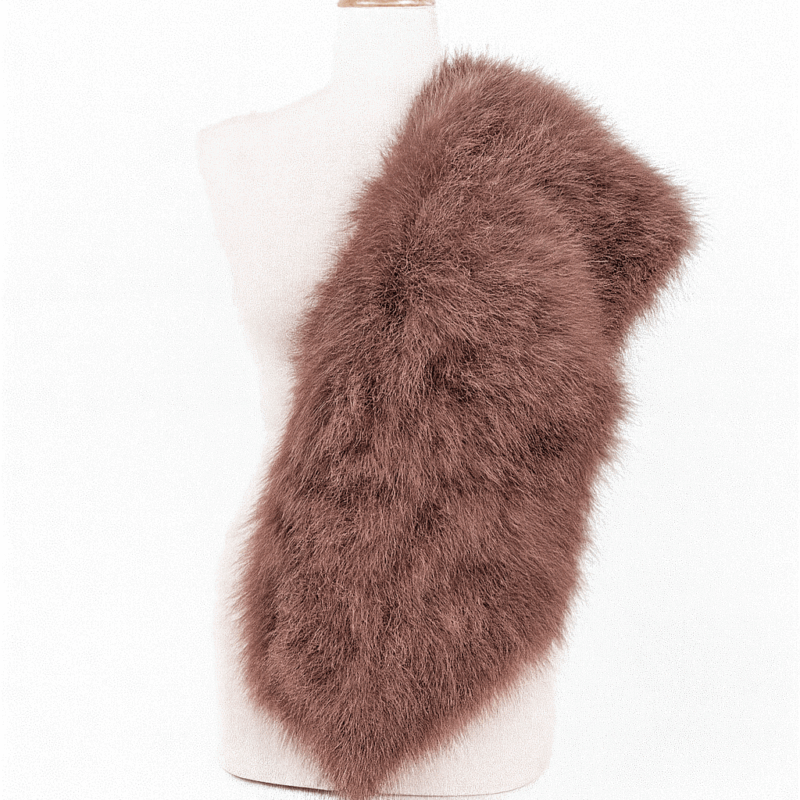 Estola de hombro marrón