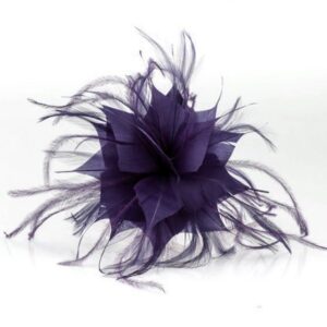 Flor tocado morado oscuro