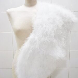 Estola de hombro blanca hielo