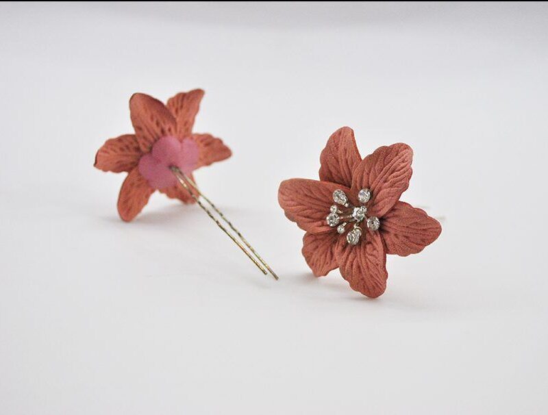 Horquillas rosas de fiesta