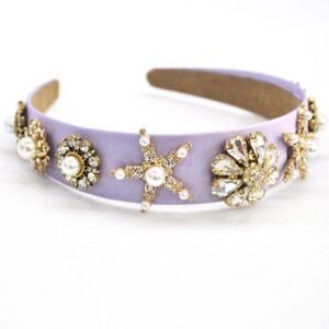 Diadema de fiesta malva