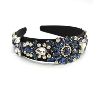 Diadema joya azul marino