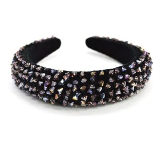 Diadema pedrería morada