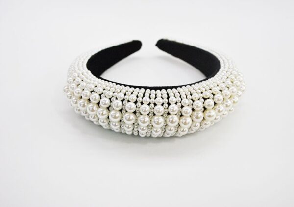 Diadema de fiesta con perlas - Imagen 2