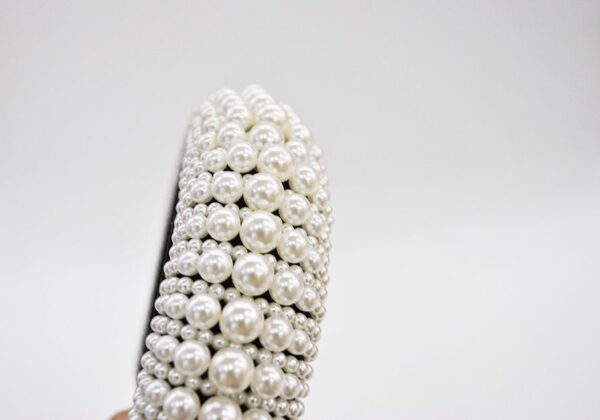 Diadema de fiesta con perlas - Imagen 4
