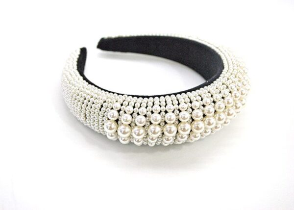 Diadema de fiesta con perlas