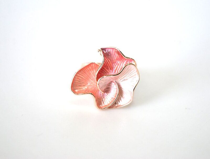 Anillo rosa elástico