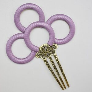 Peineta malva de flamenca