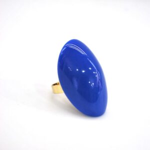 Anillo azul klein resina