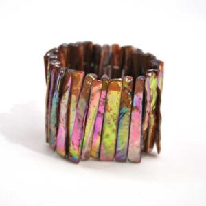 Brazalete marrón nacarado