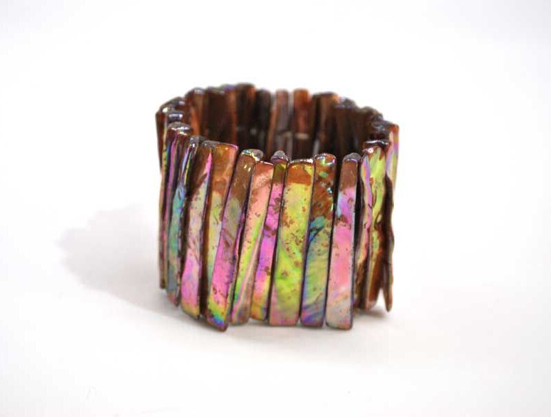 Brazalete marrón nacarado