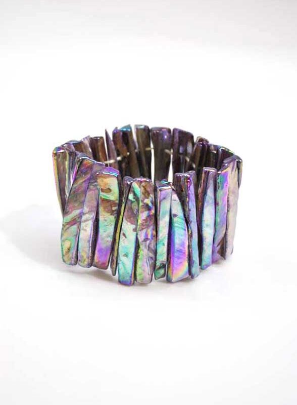 Brazalete morado nacarado