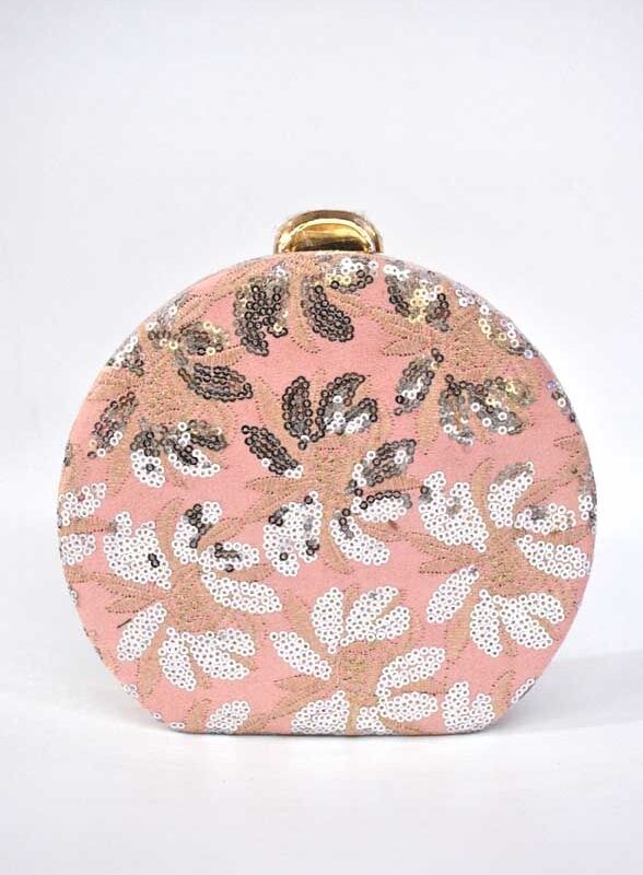 Clutch rosa lentejuelas
