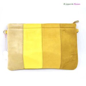 Cartera de fiesta mostaza