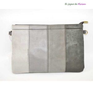 Cartera de fiesta gris