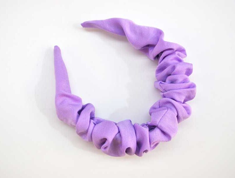 Diadema malva fruncida