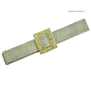 Cinturón verde menta