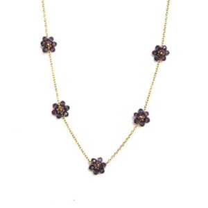 Colgante morado acero