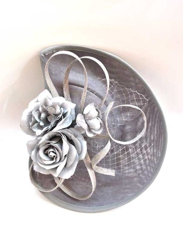 Tocado mediano plateado