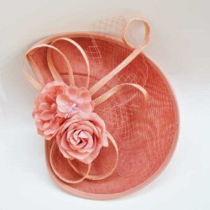 Tocado mediano rosa