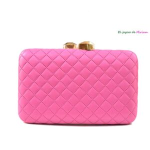 Clutch rosa chicle polipiel