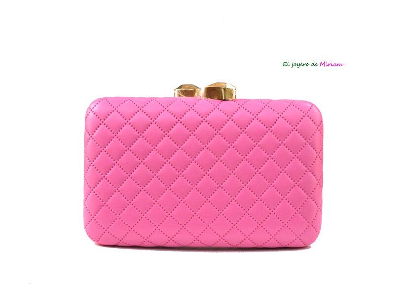 Clutch rosa chicle polipiel