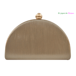 Bolso clutch oro envejecido