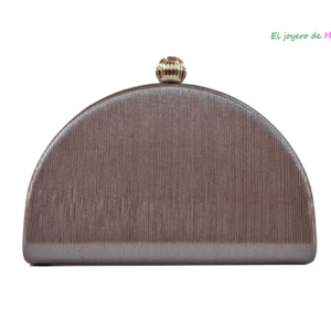 Bolso clutch plata envejecida