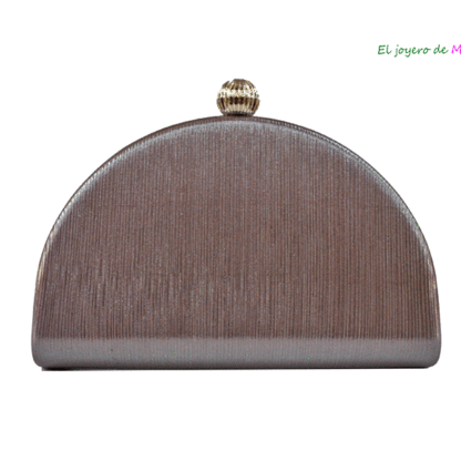 Bolso clutch plata envejecida