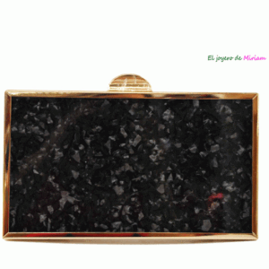 Bolso clutch negro nácar