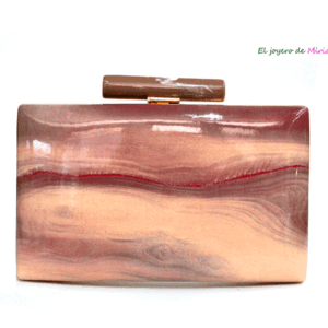 Bolso clutch efecto mármol