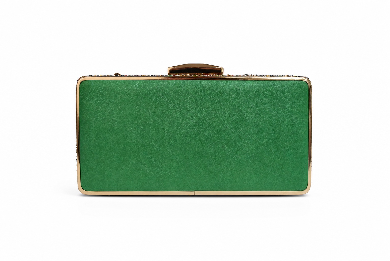 Bolso clutch verde brillantes - Imagen 2