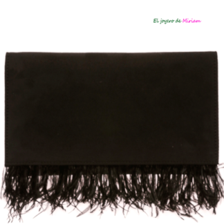 Bolso de fiesta negro pedrería - El joyero de Miriam