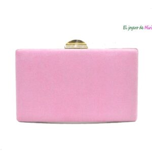 Bolso clutch rosa chicle